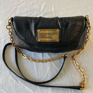Marc By Marc Jacob’s Black Leather Crossbody Bag